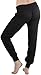 ToBeInStyle Women's Jogger Ankle Length Sweatpants - Black - Medium