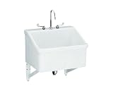 KOHLER K-12794-0 Hollister Utility Sink, White