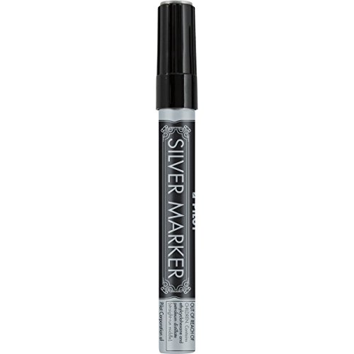 Pilot Creative Permanent Marker - Medium Marker Point Type - 1 mm Marker Point Size - Silver Ink - Silver Barrel - 1 Each