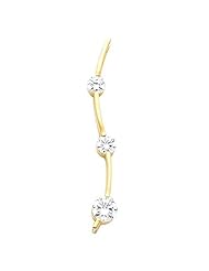 14K Yellow Gold Three-Stone Diamond Pendant - 1.00 Ct. Total Weight -- LIFETIME WARRANTY
