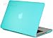 Kuzy® - Shocking Hot Blue 13inch Rubberized Hard Case Cover SeeThru Satin for NEW Macbook PRO 13.3