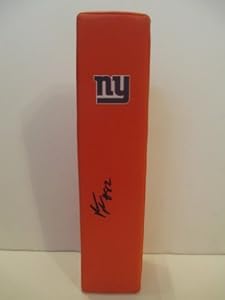Rueben Randle Autographed / Signed New York Giants Logo Football End Zone Pylon, Proof Photo