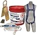 DBI/SALA Protecta Compliance-In-A Can W/5 Point Harness, 50' Rope Lifeline, Snap Hook, Combination Rope Adj, Shock Absorbing Lanyard, Roof Anchor