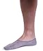 No Show Socks For Men 3pk Quality Cotton Lge Heel Grip Non Slip Grey, Large