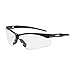 Semi-Rimless Safety Glasses with Black Frame, Clear Lens and Anti-Scratch Coating 250-AN-10110, (144)