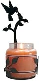 IMAGE OF Monazite C-LJS-18 Hummingbird Large Candle Jar Sconce Powder Metal Coated