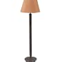 Royce Lighting RLFL5141/1-21 Brookhaven Collection Single-Light Indoor/Outdoor Floor Lamp, Ochre Fabric Shades, Grecian Bronze Finish
