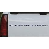 10in X .4in Navy -- My Other Ride Is a Diesel Moto Sports Car Window Wall Laptop... by Rad Dezigns