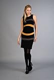 Striped Double Knit Dresses by Nicole Miller