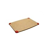 Epicurean Gripper Series 12 Cutting Board in Natural with Red Gripper