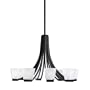 Kichler Lighting 2260BK 8-Light Urban Ice Incandescent Chandelier, Black