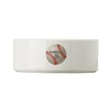 Dog Cat Food Water Bowl Baseball Equals Life