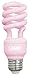 Feit BPESL13T/PK 13-watt Mini Twist Pink Medium Base 60-watt Equivalent Light