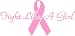 Fight Like a Girl Original Pink Breast Cancer Decal Car Sticker
