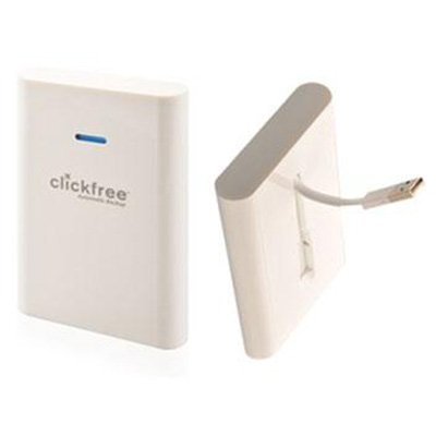 Clickfree Automatic Backup C2 500 GB USB 2.0 Portable External Hard Drive HD527W (White)