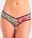 Ed Hardy Leopard Print Foil Satin Touch Tanga