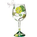 Lolita Holiday 2012, Mini Wine Hand-Painted Glass Ornament TENNIS