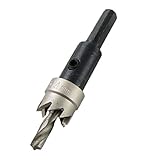 uxcell　穴鋸セット　ホールソー　電動ドリル ボール盤　螺旋ドリルビット　鉄工　穴開け　14mm　金属製　六角レンチ付き　シルバートーン