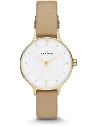 Skagen Anita Womens Three-Hand Leather Watch Skw2146