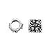 Sterling Silver Fancy Granulated Tube Bead - Fits Pandora - 7.5mm