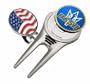 UCSD Tritons Divot Tool Hat Clip with Golf Ball Marker (Set of 2)