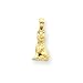 14k Gold German Shepherd Dog Pendant