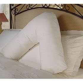 New V Nursing Orthopaedic Neck Support Pillow Plus 200 THREAD COUNT Pillowcase