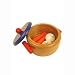 Wooden Casserole Dish With Veg