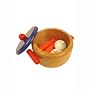 Wooden Casserole Dish With Veg