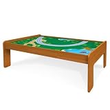 Honey Finish Kids Train Table With Playboard