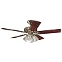 Hunter Fans 25579 52" Studio Series Traditional Indoor Bright Brass Ceiling Fan w/ Light & Blades