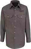Audi Technician Charcoal Long Sleeve Shirt