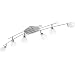 Trio-Leuchten 613910607 Deckenleuchte inklusiv 6x G9 28 W Eco, Nickel matt, Glas alabasterfarbig wei�