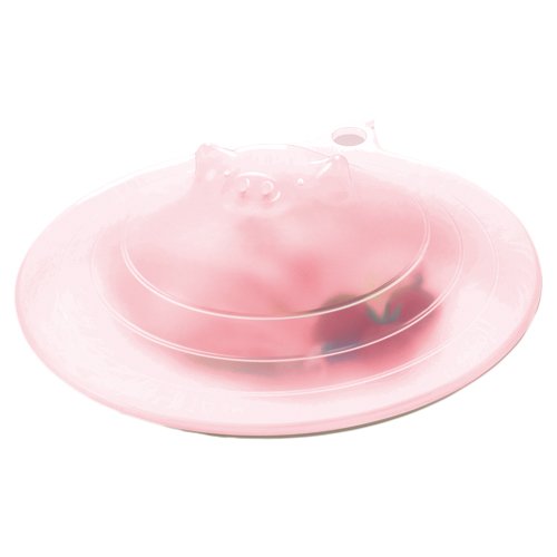 Marna Pink Piggy Microwave Plate Cover, 9