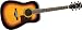 Ibanez Aw300vs Artwood Dreadnought Acoustic Guitar Vintage Sunburst