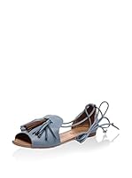 Bueno Sandalias planas (Azul)