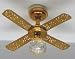 Small Brass Ceiling Fan