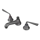 KINGSTON BRASS KS4468ZL Silver Sage Widespread ADA Lavatory Faucet, Satin Nickel by Kingston Brass