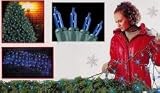 4' x 6' Multi-Color 150 Mini Twinkling Net Style Christmas Lights - Green Wire