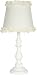 Girls Table or Desk Lamp with Cream Ruffle Shade