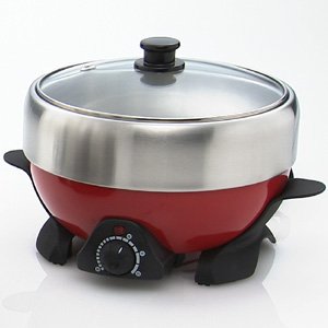 よくばり電気鍋　5点セット　（カラー：レッド）