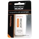 Reach Dentotape Waxed Floss, Designed for Wide Spaced Teeth, Unflavored 100 yd (91.4 m)