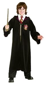 Rubies Costume Premium Harry Potter Child's Velvet Costume Robe With Gryffindor Emblem, Medium
