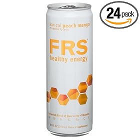 FRS Healthy Energy Liquid, Low Cal Peach Mango, 11.5-Ounce Cans (Pack of 24)