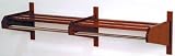 48" Coat and Hat Rack - Dark Mahogany Finish (Dark Red Mahogany) (11.5"H x 49.75"W x 15.5"D)