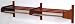 48" Coat and Hat Rack - Dark Mahogany Finish (Dark Red Mahogany) (11.5"H x 49.75"W x 15.5"D)