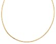 14k Yellow Gold Round 2mm Italian Flexible Omega Chain Necklace, 18"