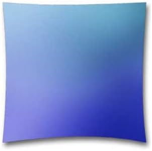 18 X 18 Inches Cotton Linen Decorative Throw Pillowcase-Blue Water Sex Gradation Blur Square Cushion Cover