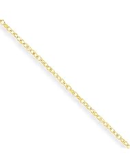 10k Yellow 20in Gold Carded Cable Rope Necklace Chain. Metal Wt- 0.85g