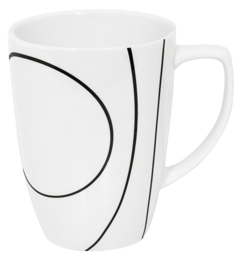 Corelle Square 12-Ounce Mug, Simple Lines On Sale
